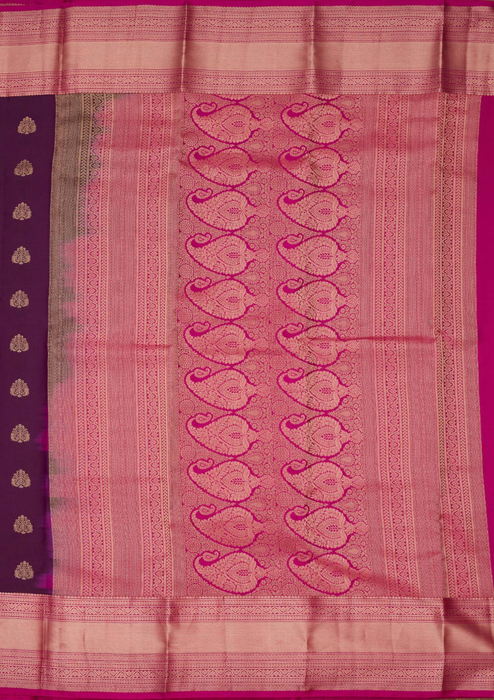 Purple Zariwork Silk Saree