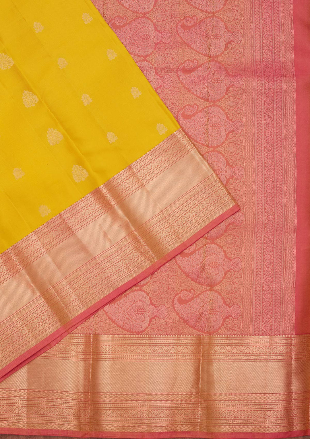 Yellow Zariwork Silk Saree