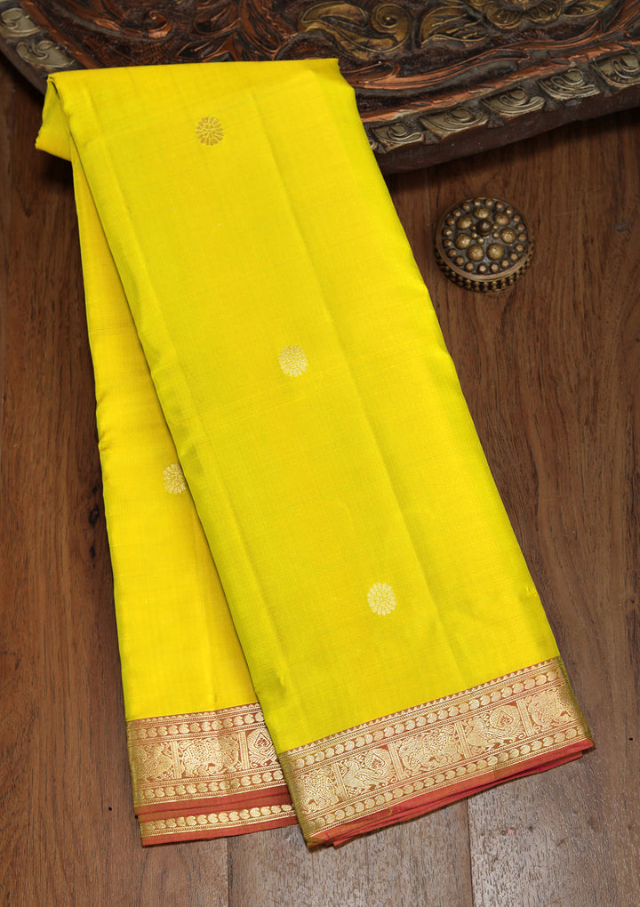 Mehendi Zariwork Pure Silk Saree