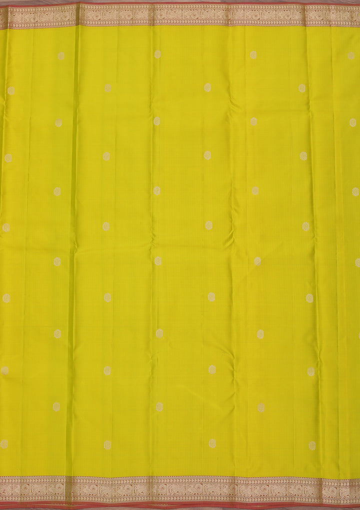 Mehendi Zariwork Pure Silk Saree