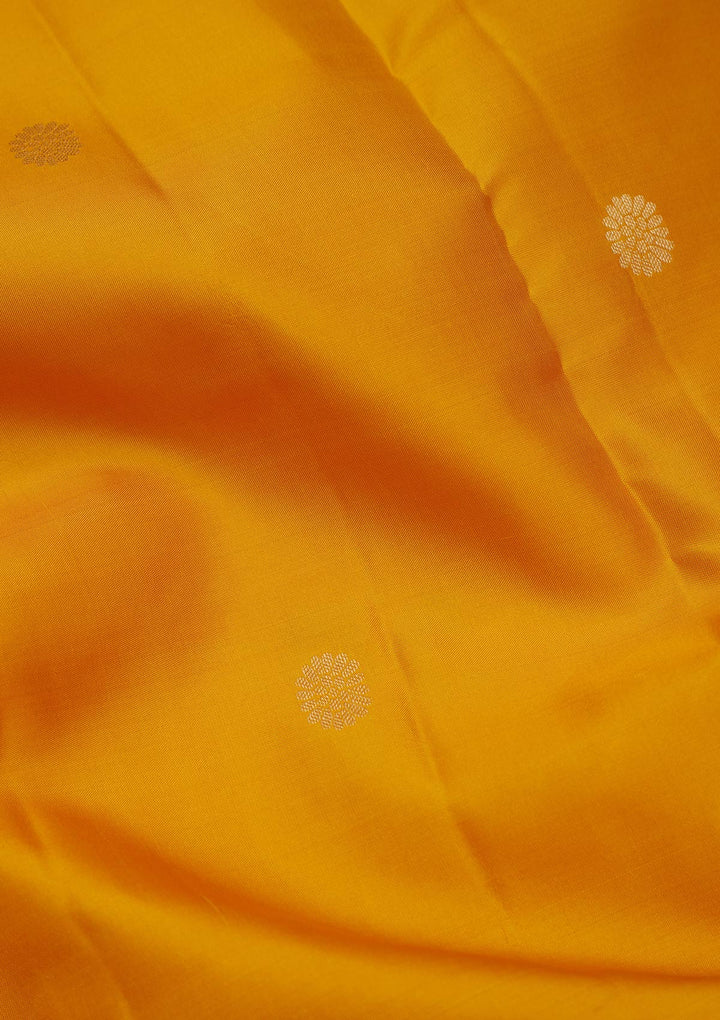 Mustard Zariwork Pure Silk Saree