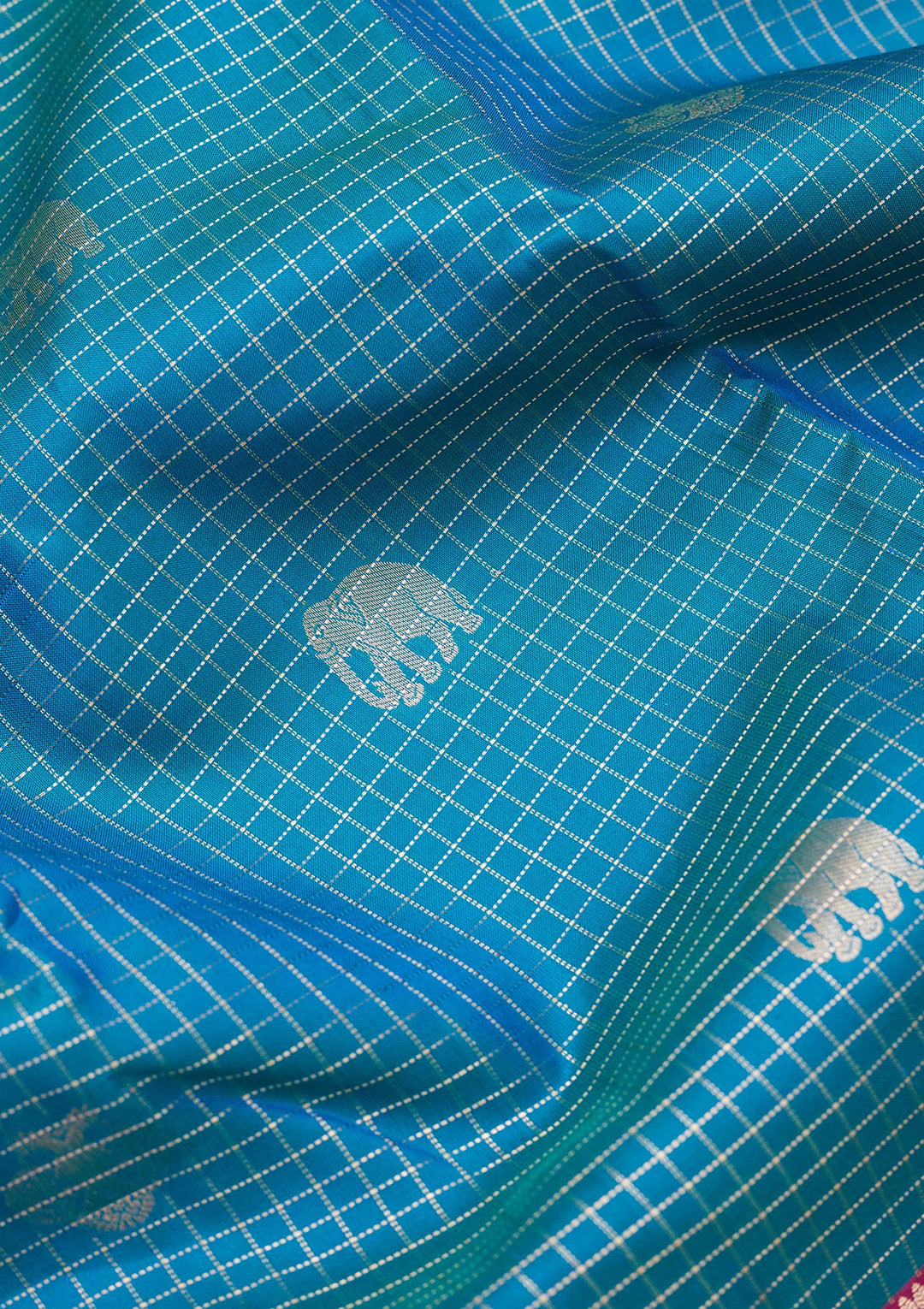 Rama Green Zariwork Pure Silk Saree