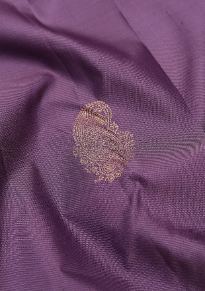Lavender Zariwork Pure Silk Saree