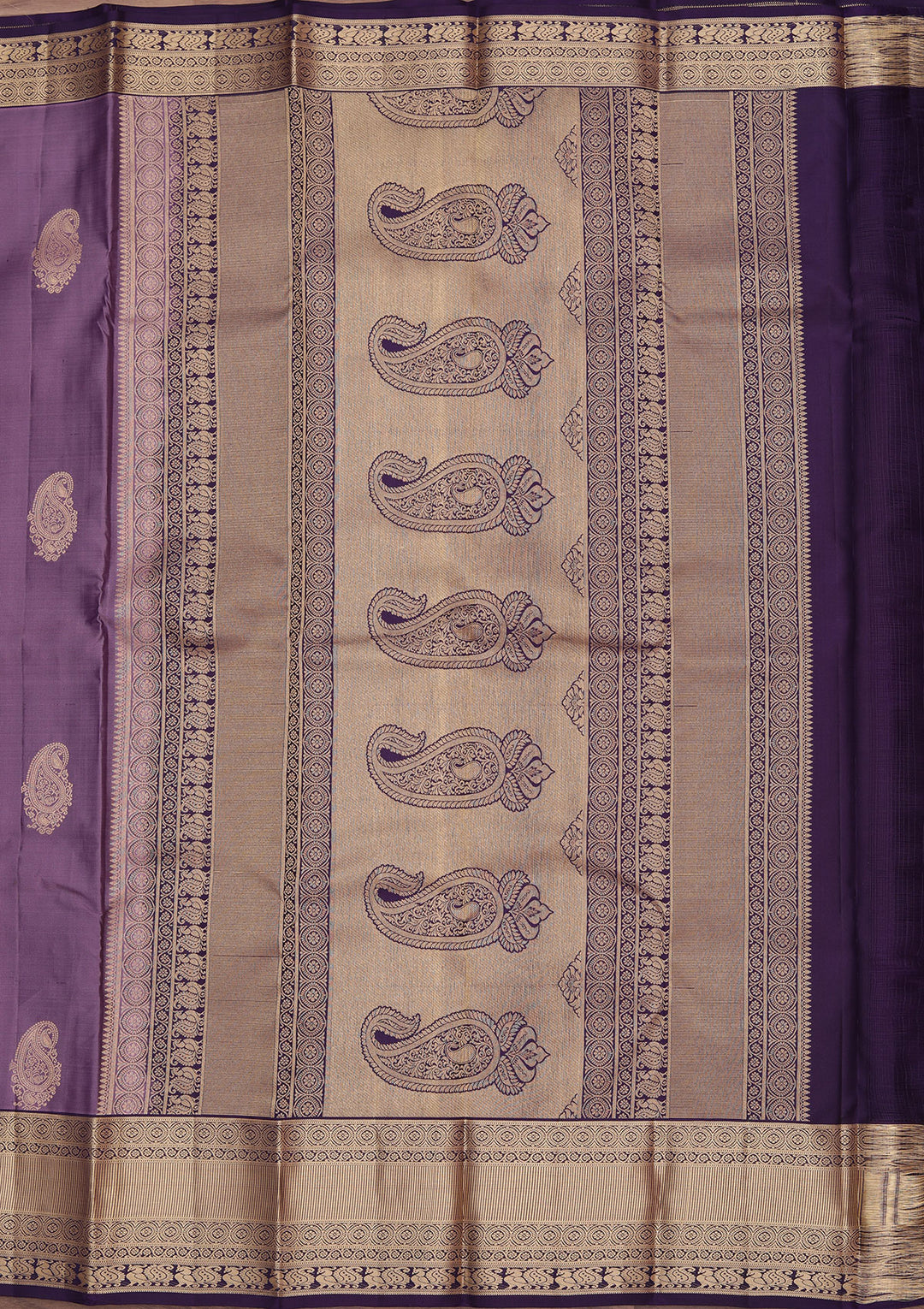 Lavender Zariwork Pure Silk Saree