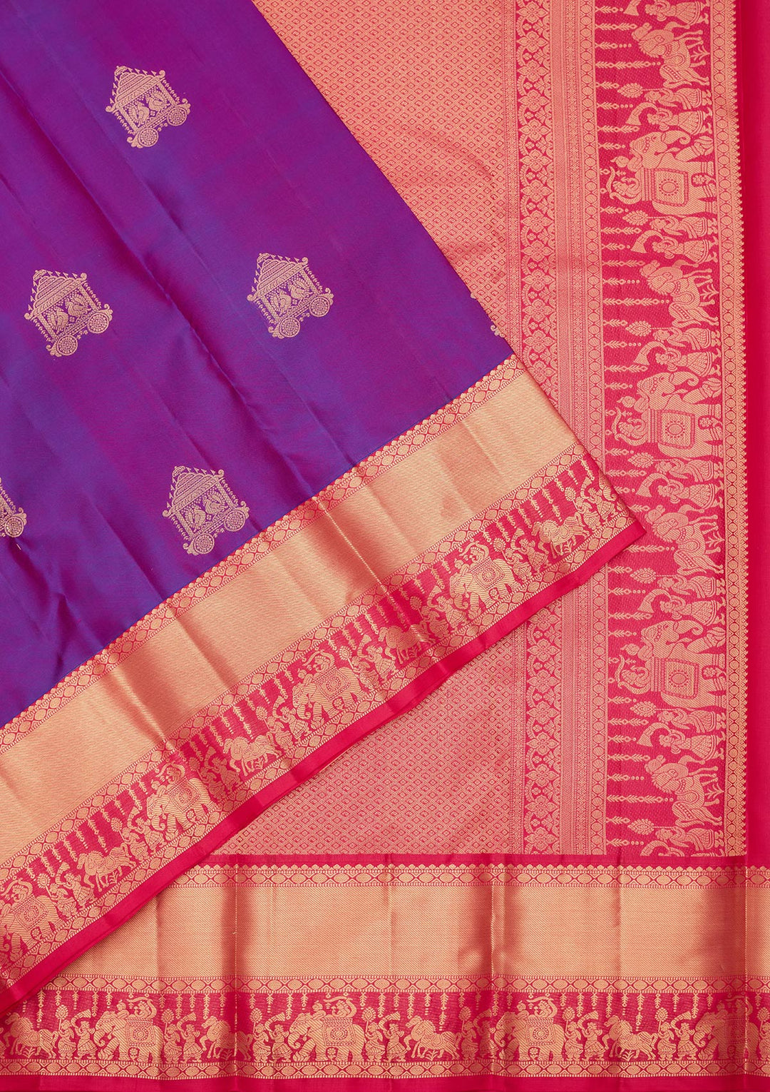 Purple Zariwork Silk Saree