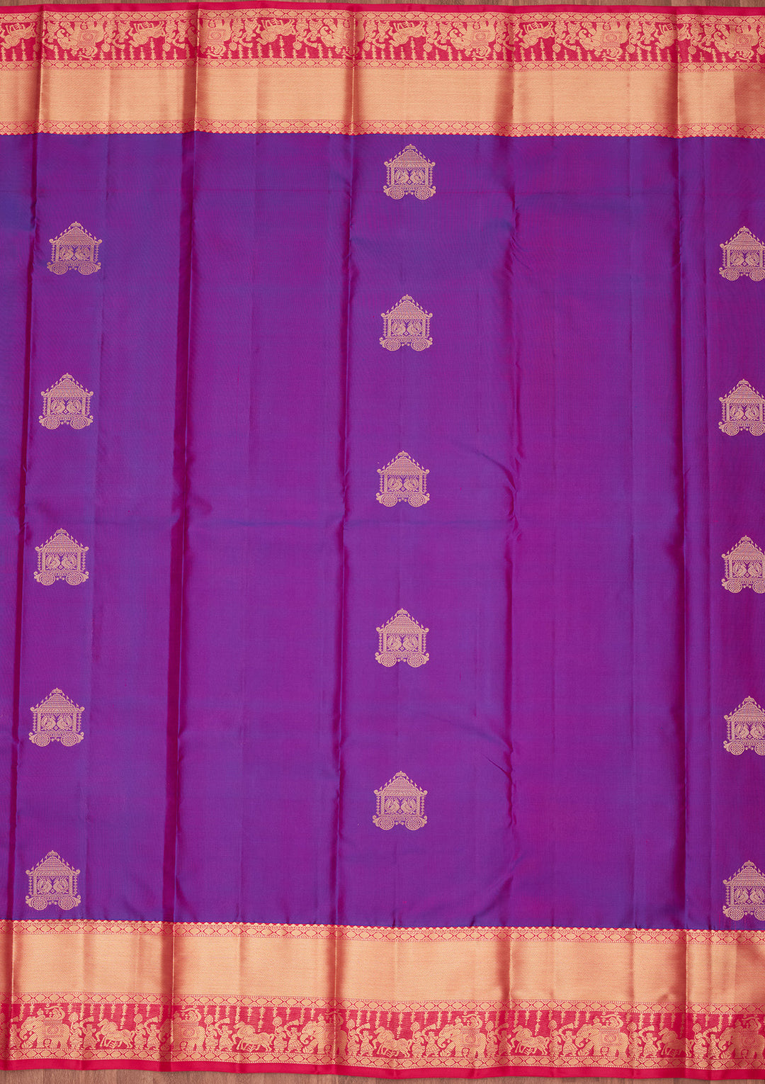 Purple Zariwork Silk Saree