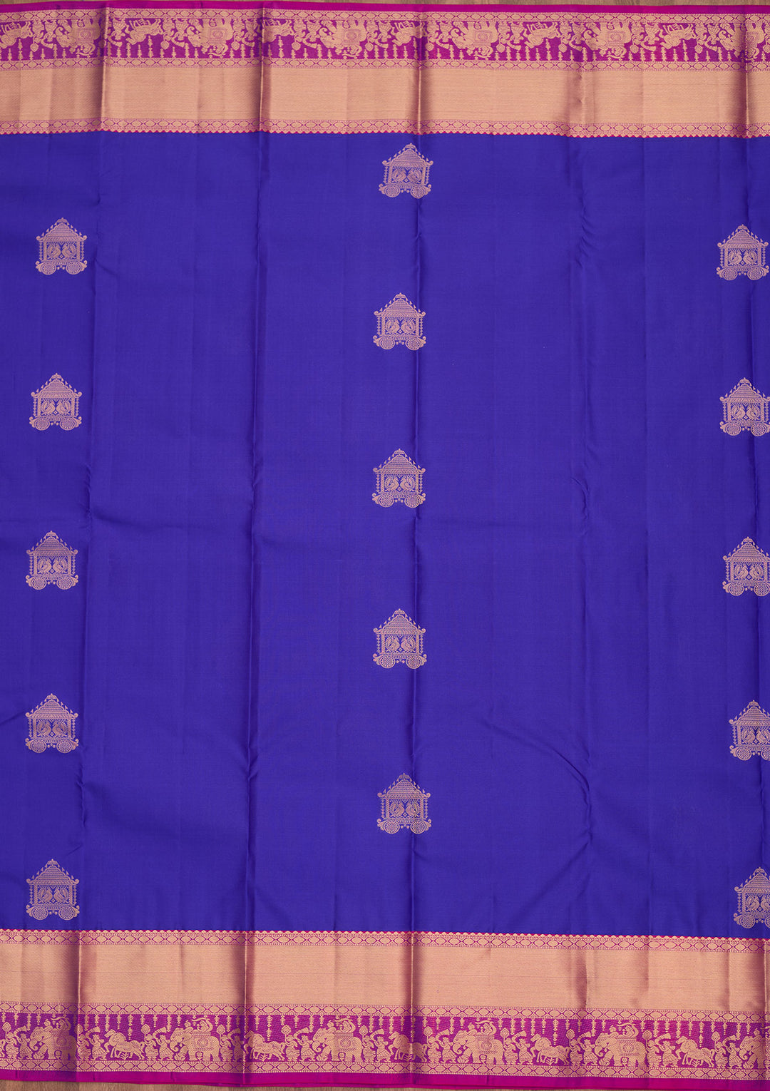 Royal Blue Zariwork Silk Saree
