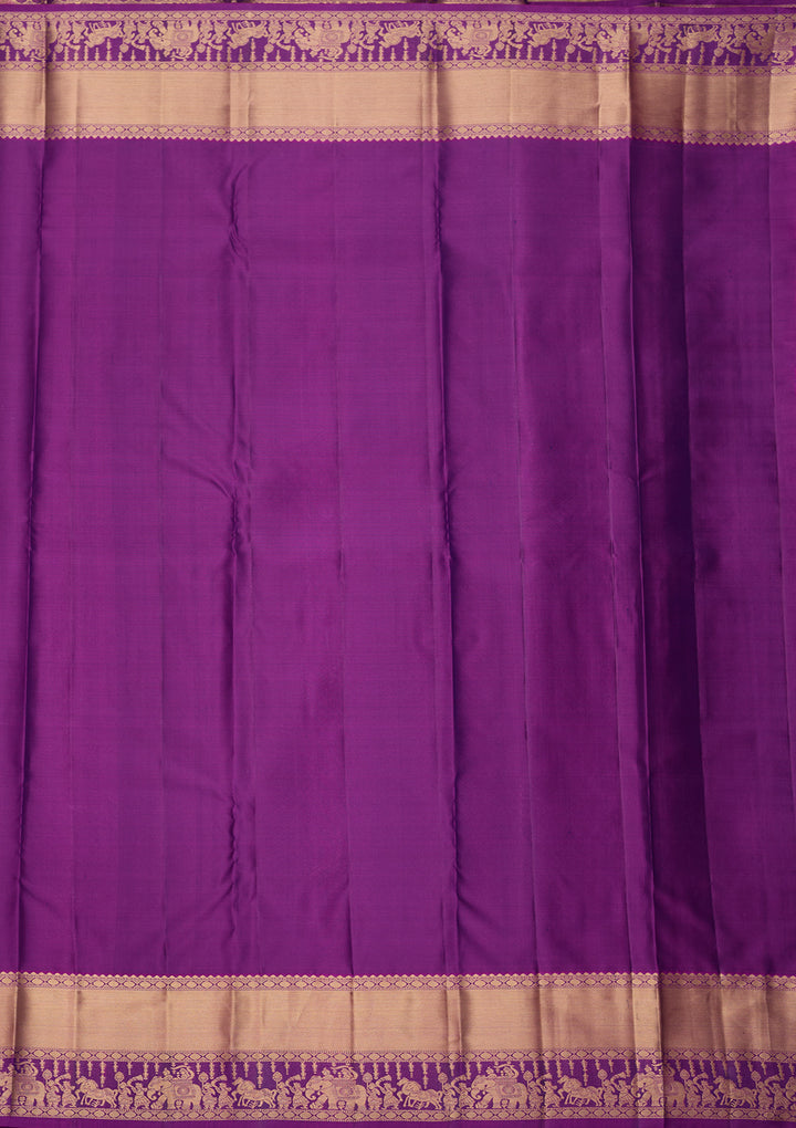 Rust Zariwork (Gold) Silk Silk_Saree