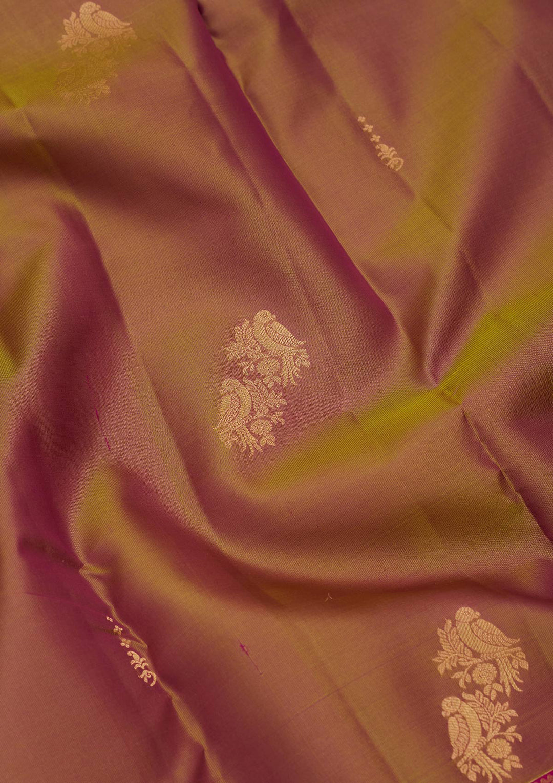 Mehendi Zariwork Silk Saree