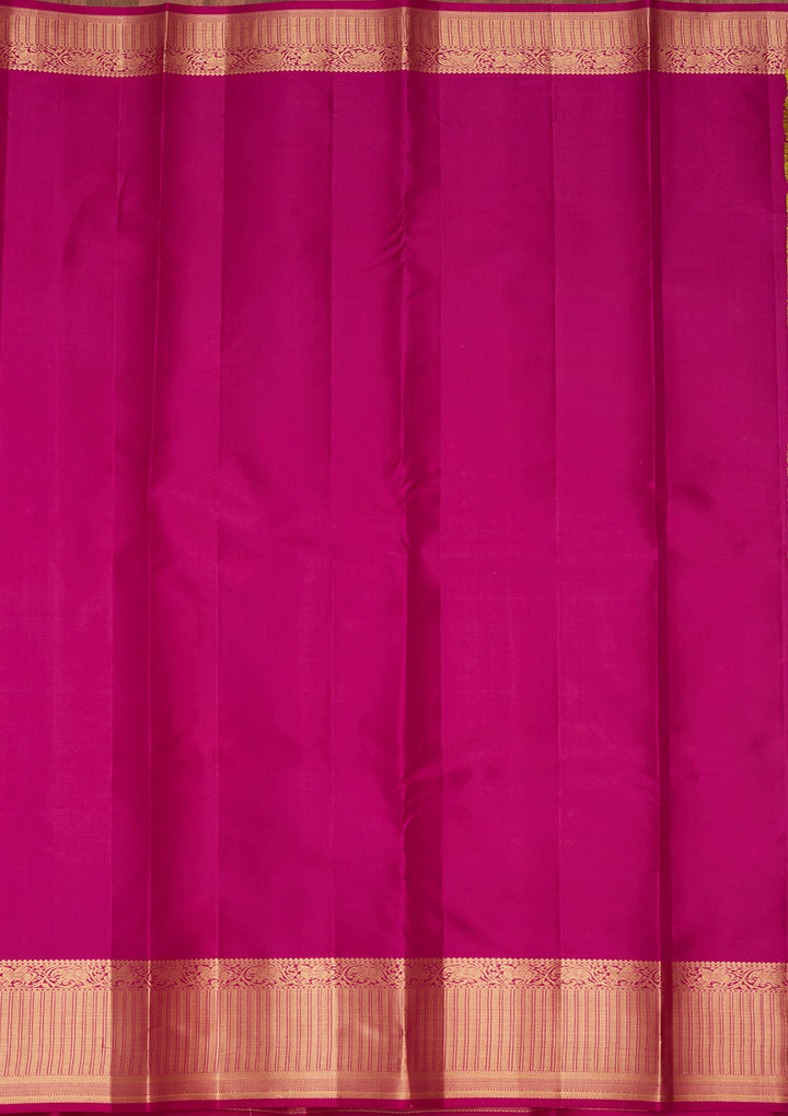 Mehendi Zariwork Silk Saree
