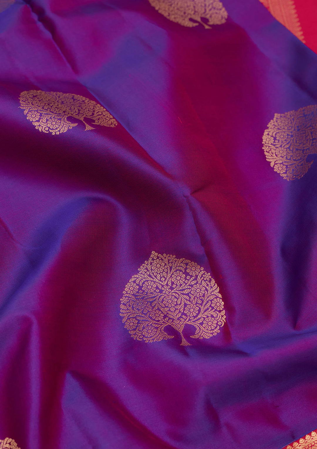 Purple Zariwork Silk Saree