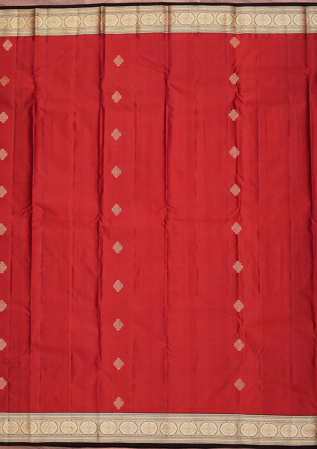 Brown Zariwork Pure Silk Saree