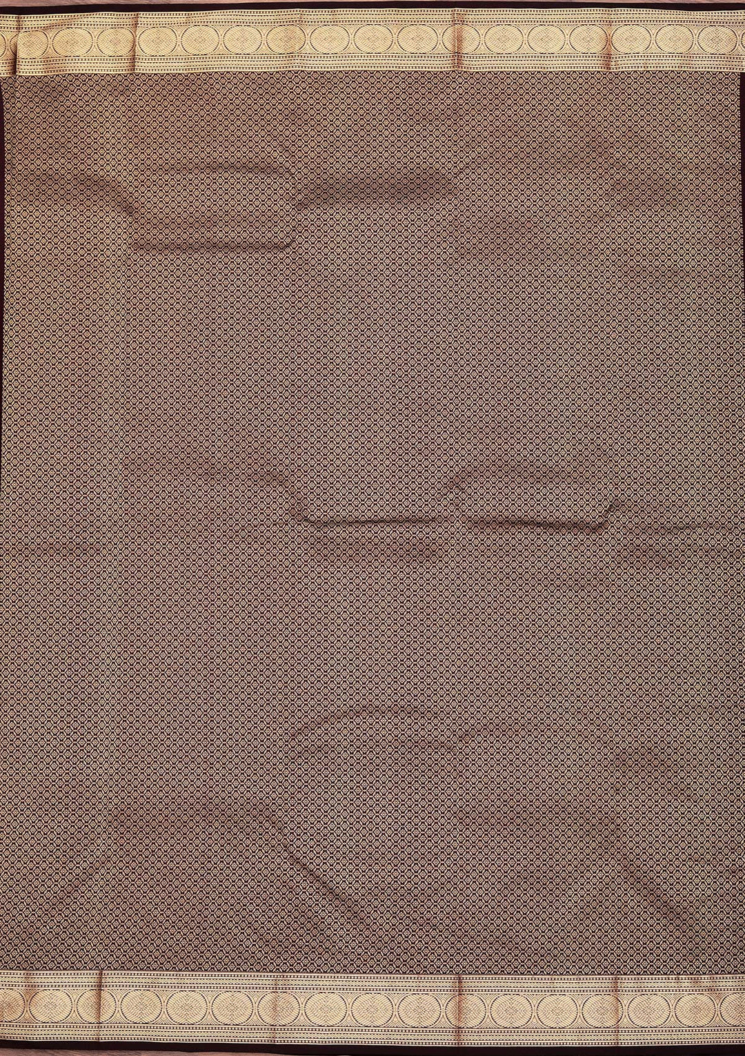 Brown Zariwork Pure Silk Saree