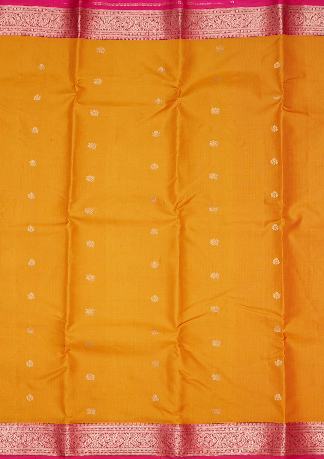 Mustard Zariwork Pure Silk Saree