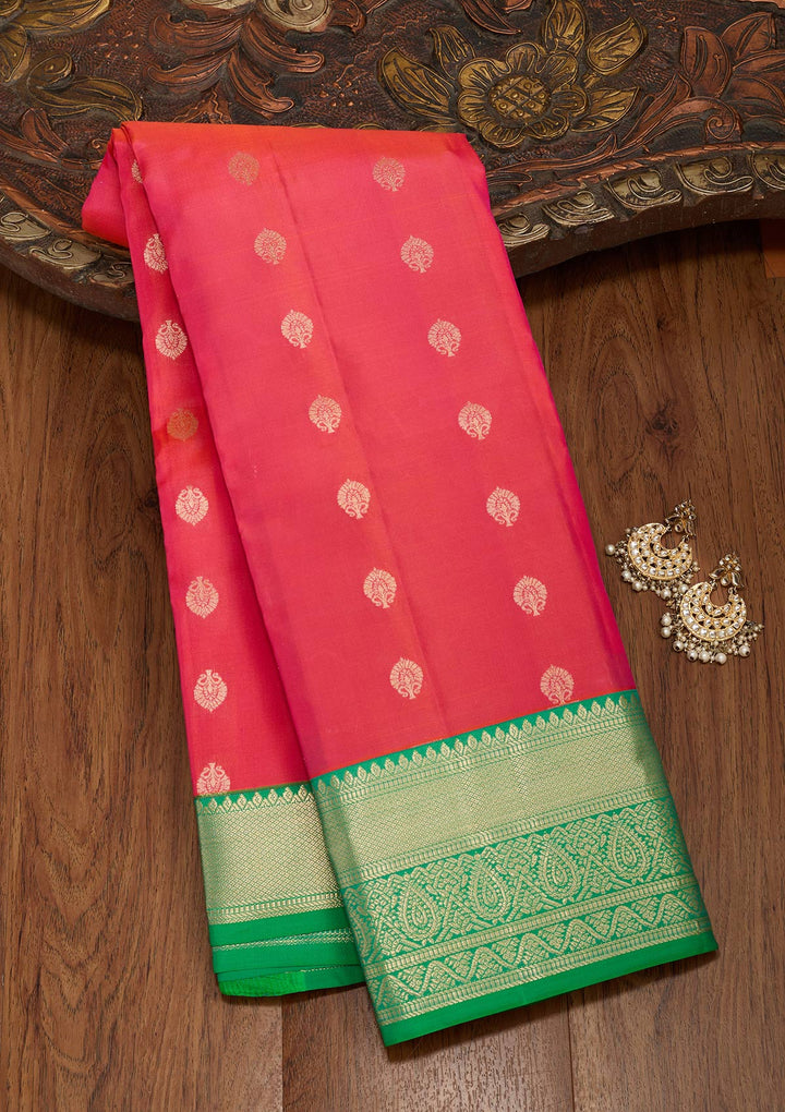 Pink Zariwork Pure Silk Saree