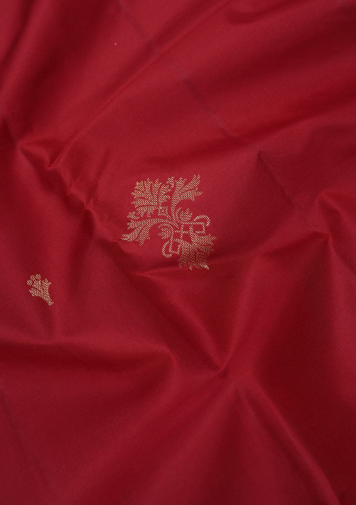 Maroon Zariwork Pure Silk Saree