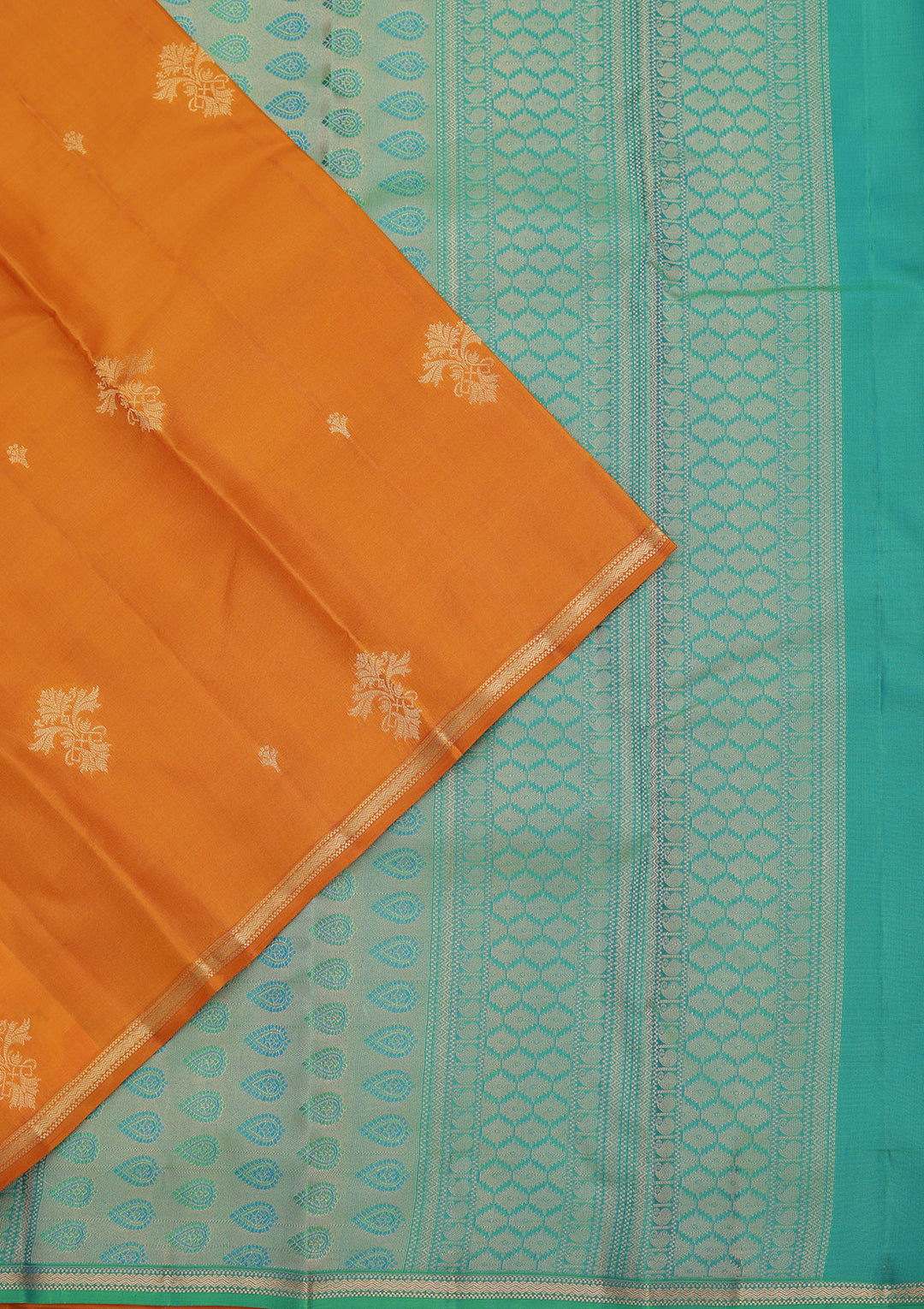Mustard Zariwork Pure Silk Saree