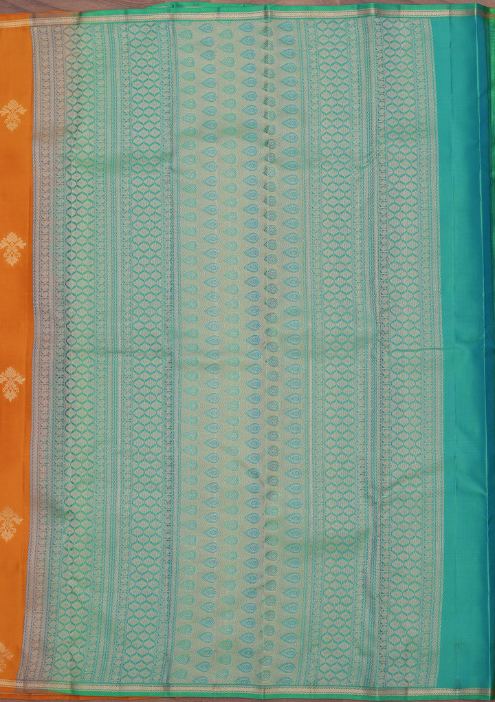 Mustard Zariwork Pure Silk Saree
