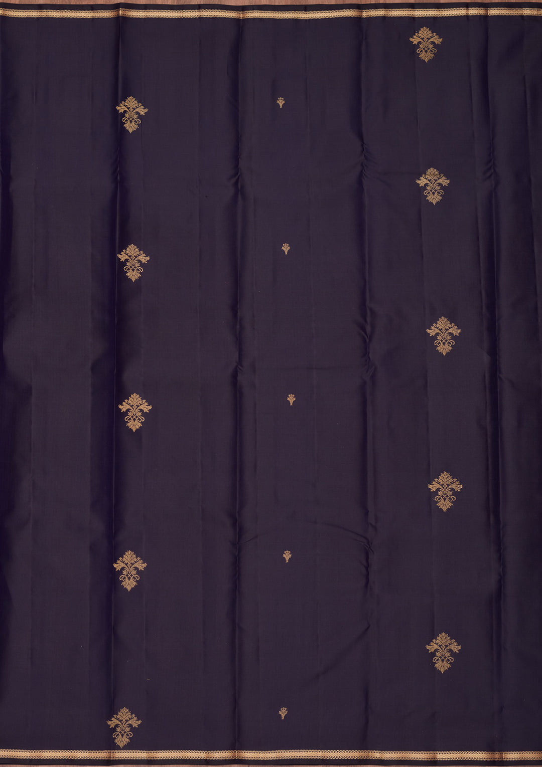 Navy Blue Zariwork Pure Silk Saree