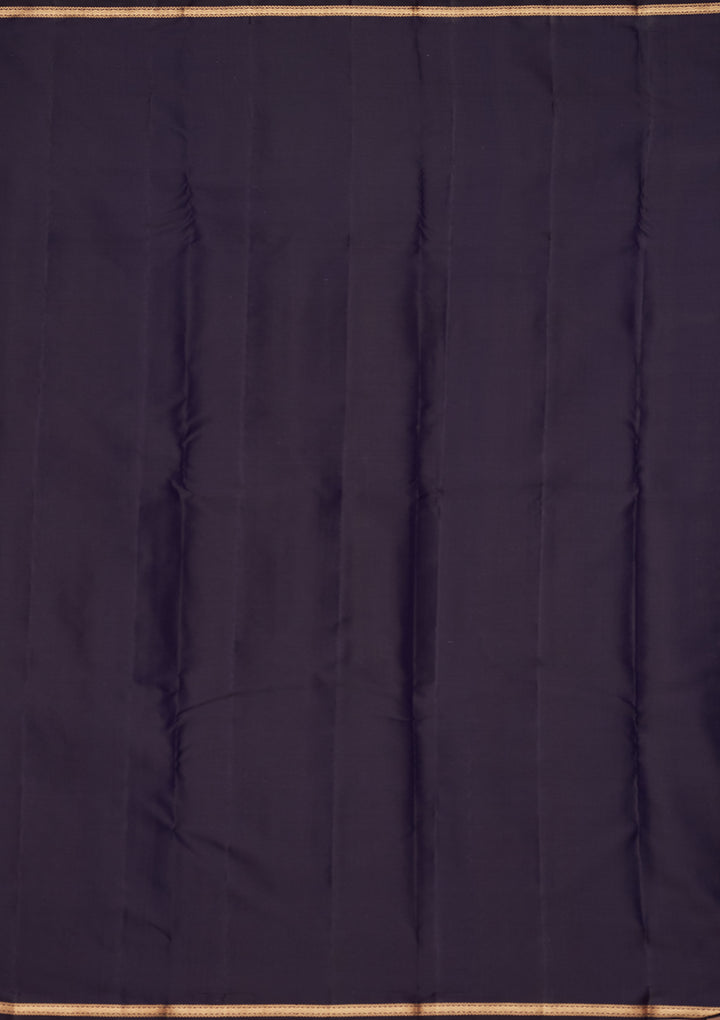 Navy Blue Zariwork Pure Silk Saree