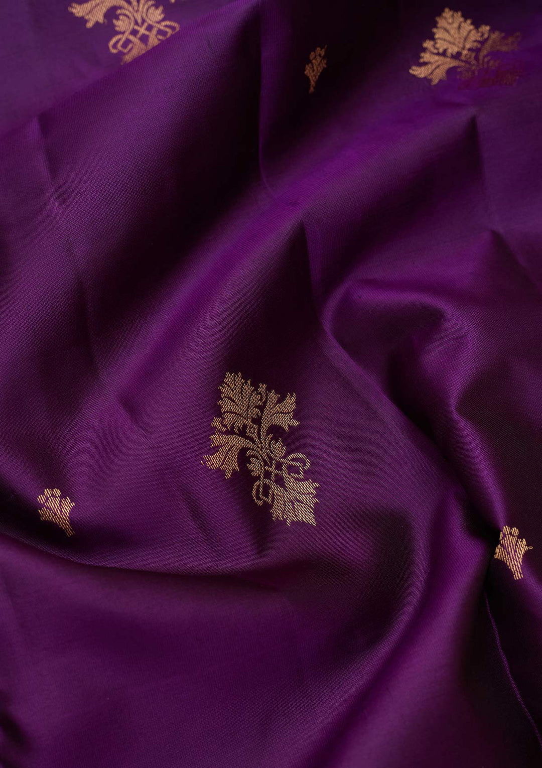Purple Zariwork Pure Silk Saree