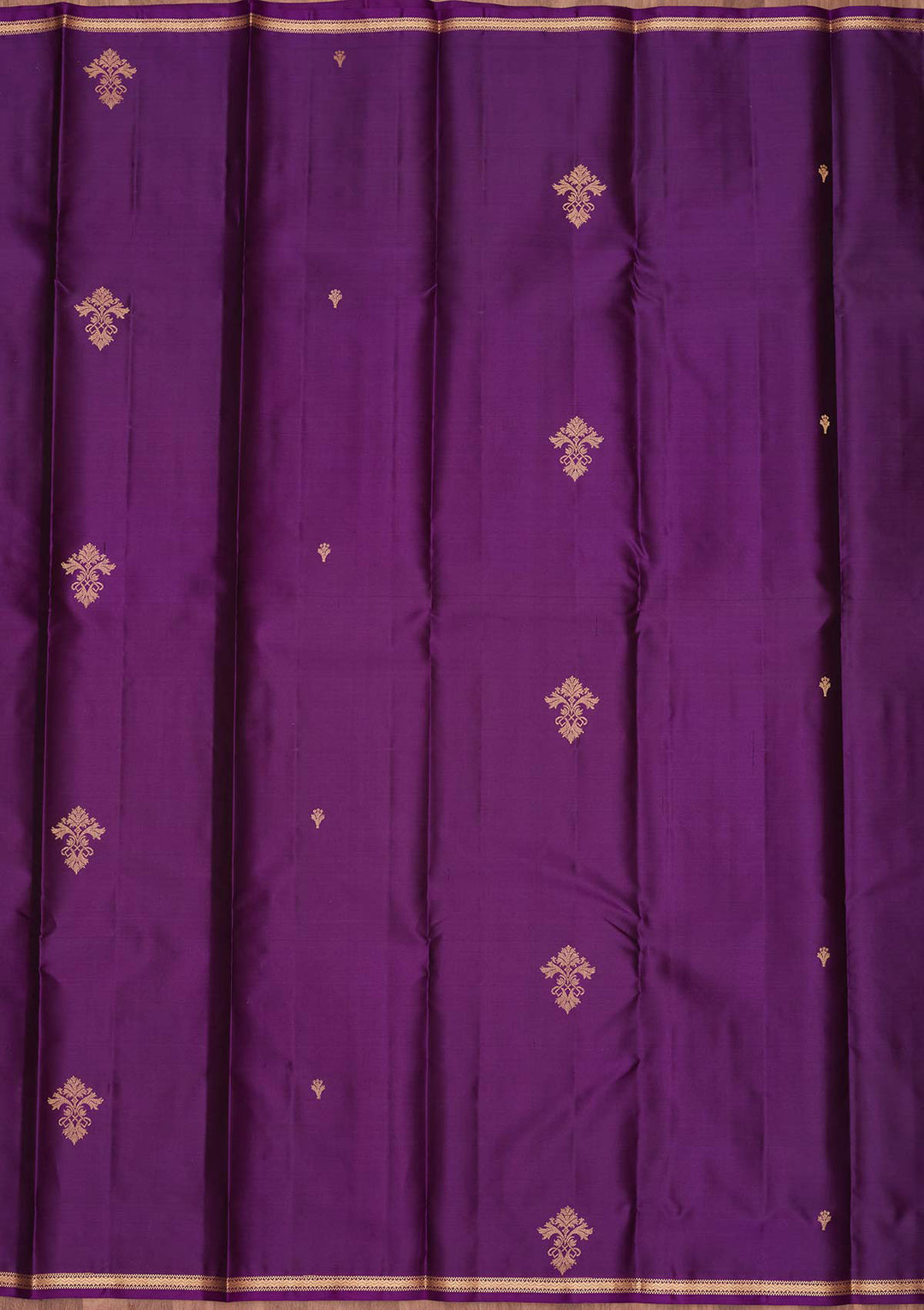 Purple Zariwork Pure Silk Saree