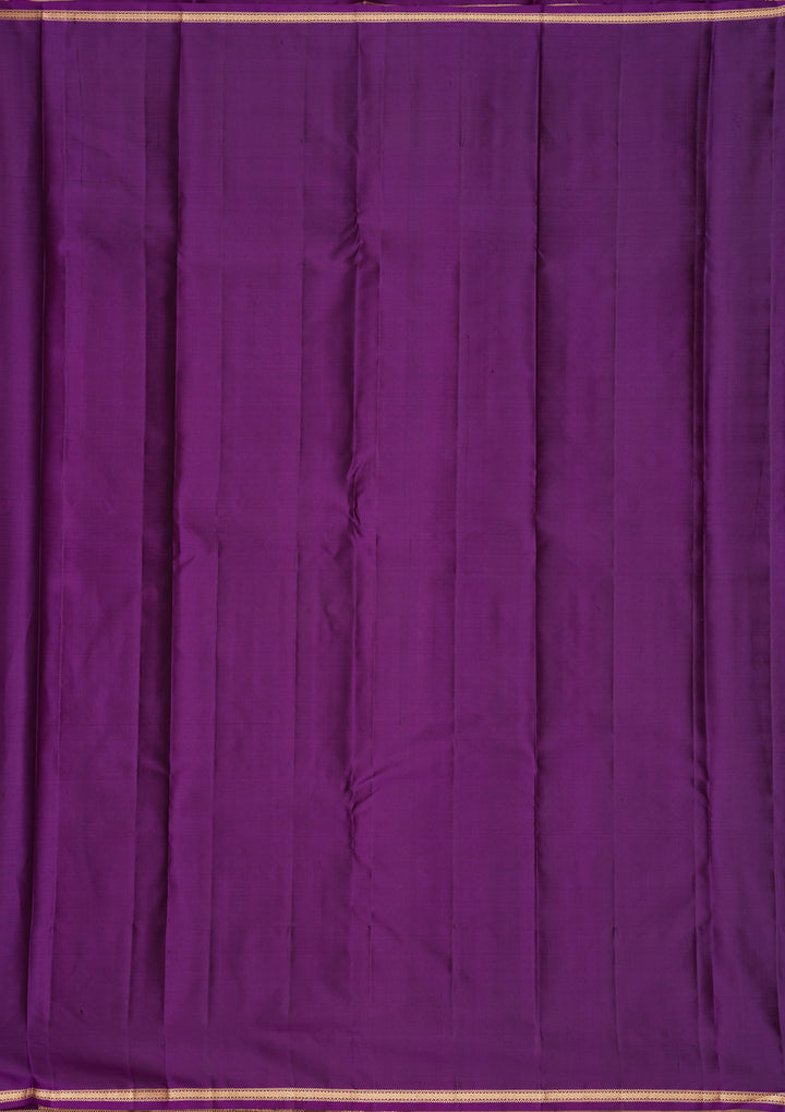 Purple Zariwork Pure Silk Saree