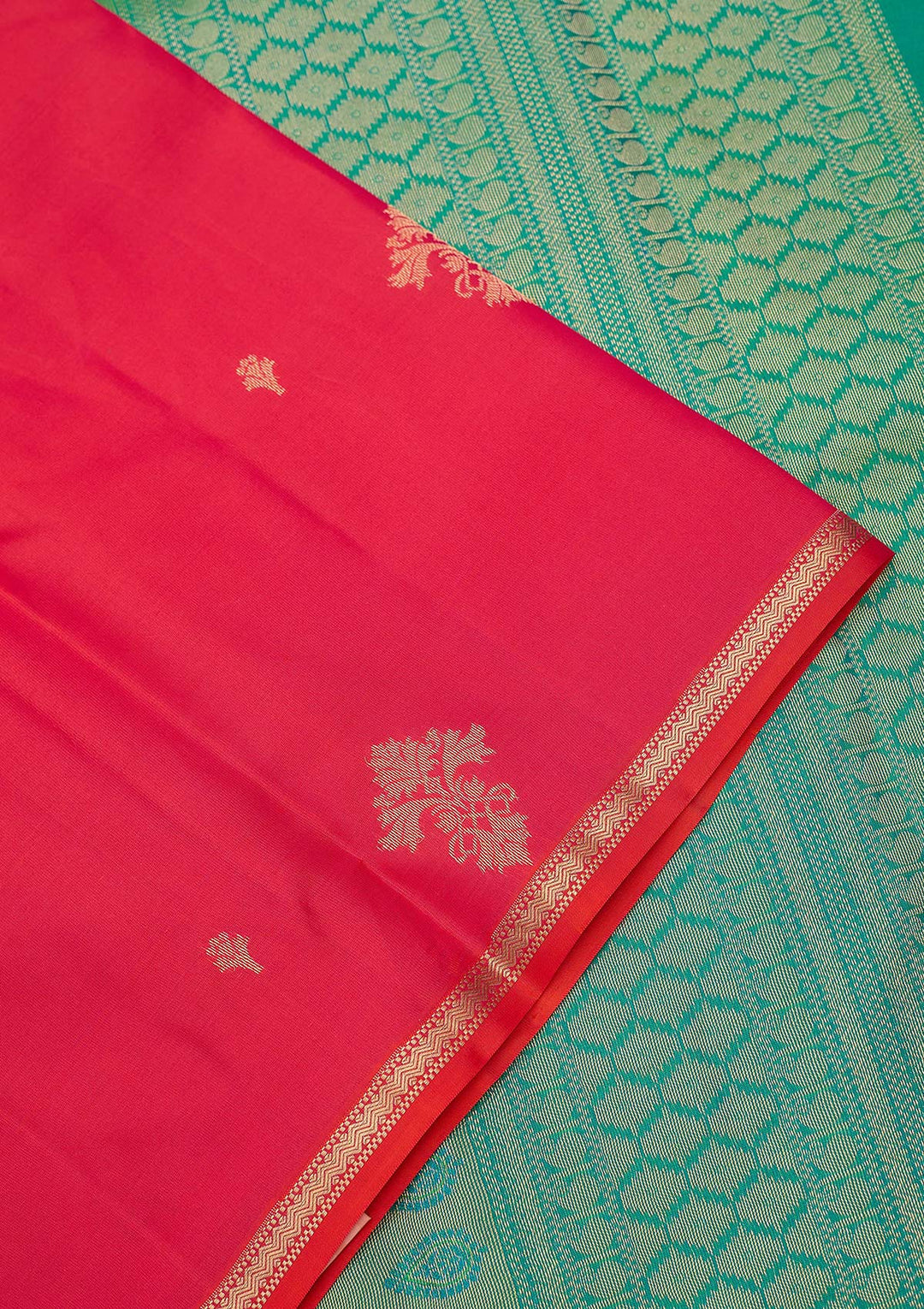 Rani Pink Zariwork (Gold) Silk Silk_Saree