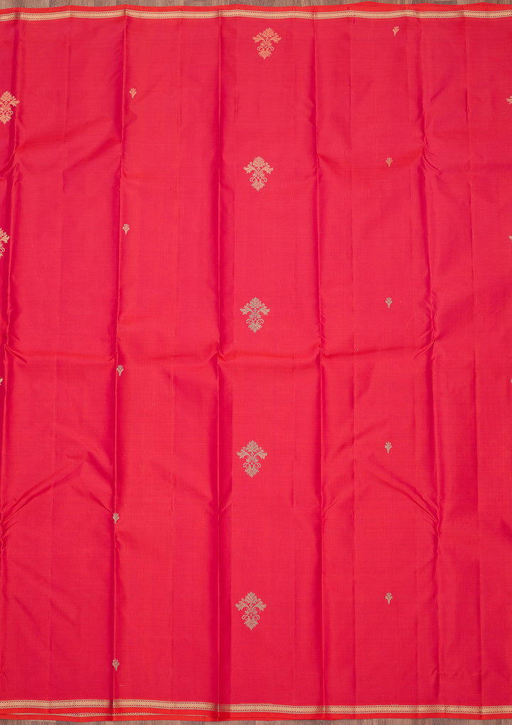 Rani Pink Zariwork (Gold) Silk Silk_Saree