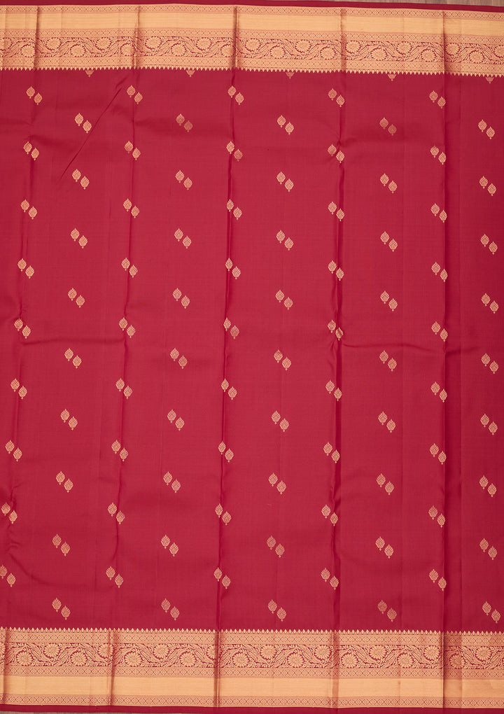 Rani Pink Zariwork Pure Silk Saree