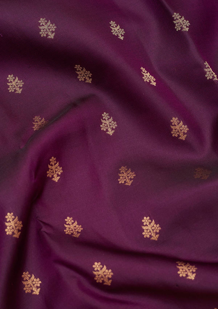Purple Zariwork Pure Silk Saree