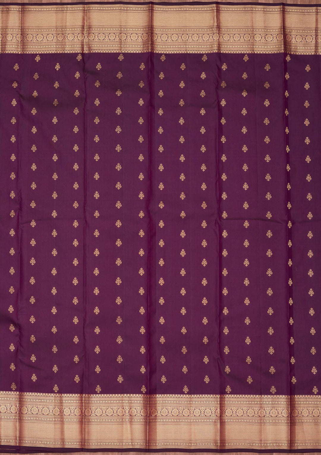 Purple Zariwork Pure Silk Saree