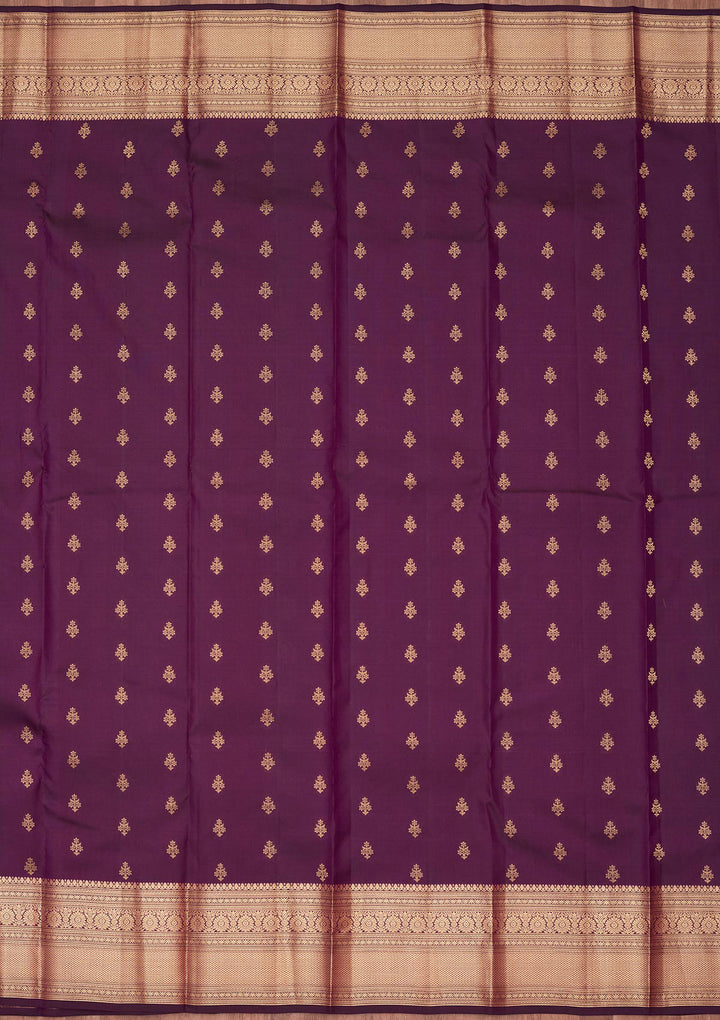 Purple Zariwork Pure Silk Saree
