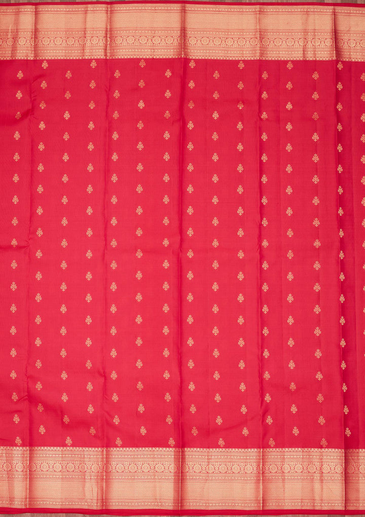 Rani Pink Zariwork Pure Silk Saree