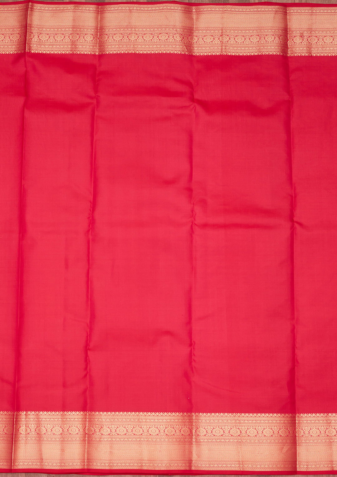 Rani Pink Zariwork Pure Silk Saree