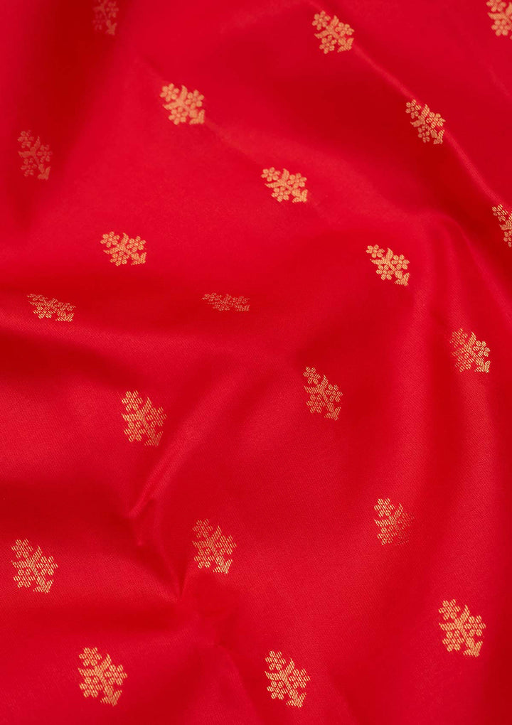 Red Zariwork Pure Silk Saree