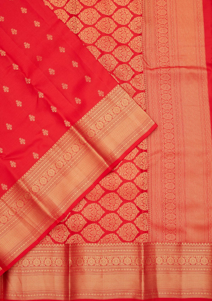 Red Zariwork Pure Silk Saree
