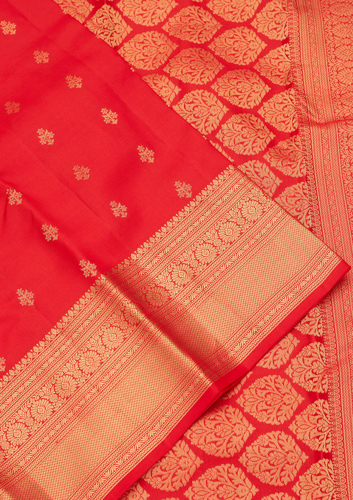 Red Zariwork Pure Silk Saree
