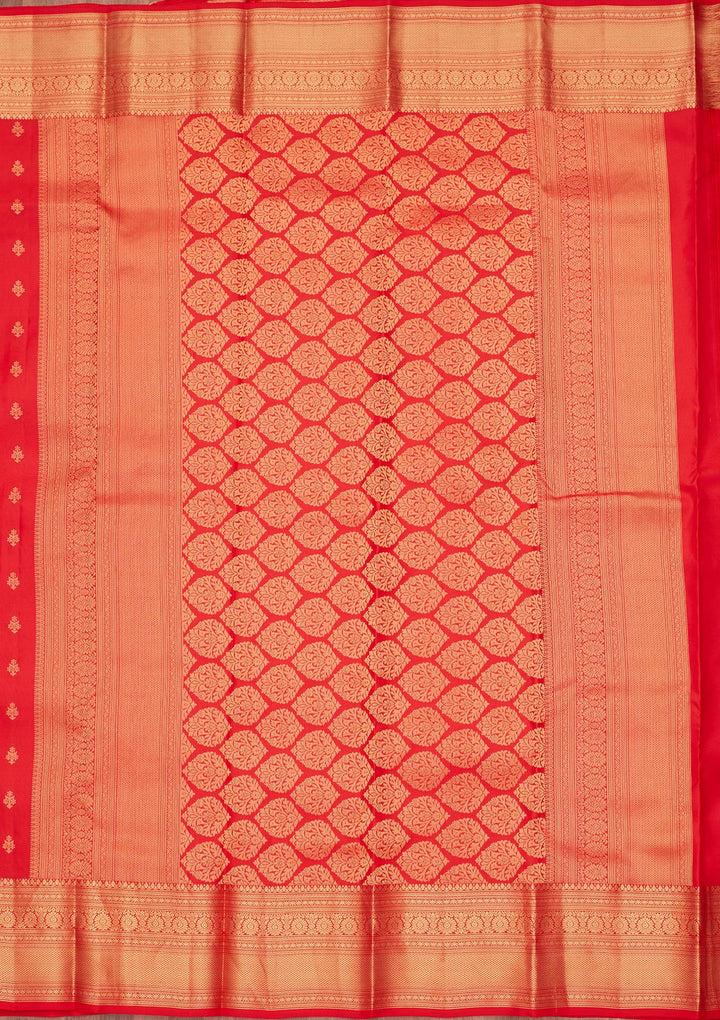 Red Zariwork Pure Silk Saree