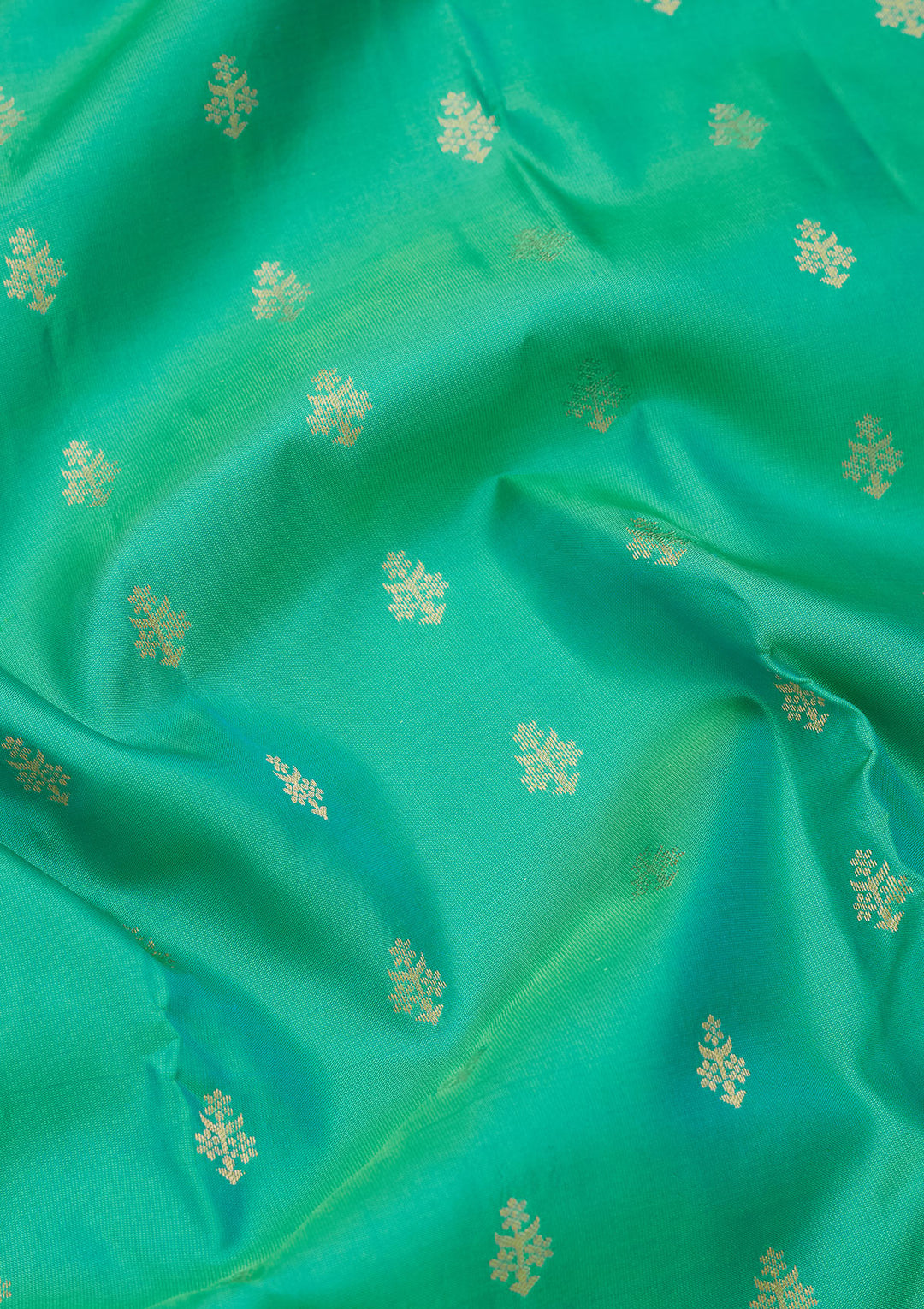 Sea Green Zariwork Pure Silk Saree