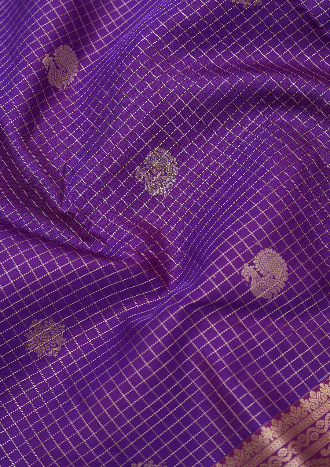 Royal Blue Zariwork Pure Silk Saree