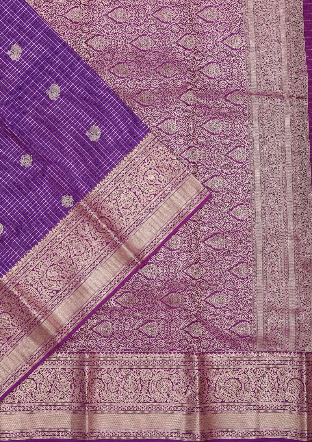 Royal Blue Zariwork Pure Silk Saree