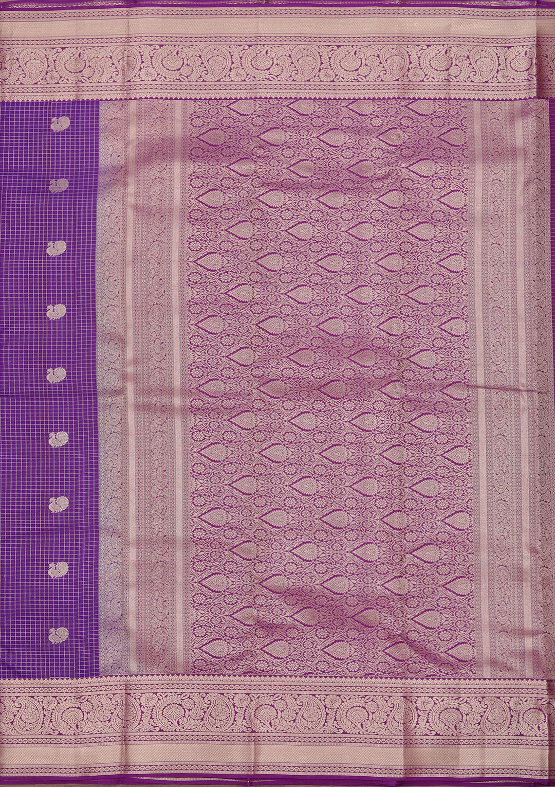 Royal Blue Zariwork Pure Silk Saree