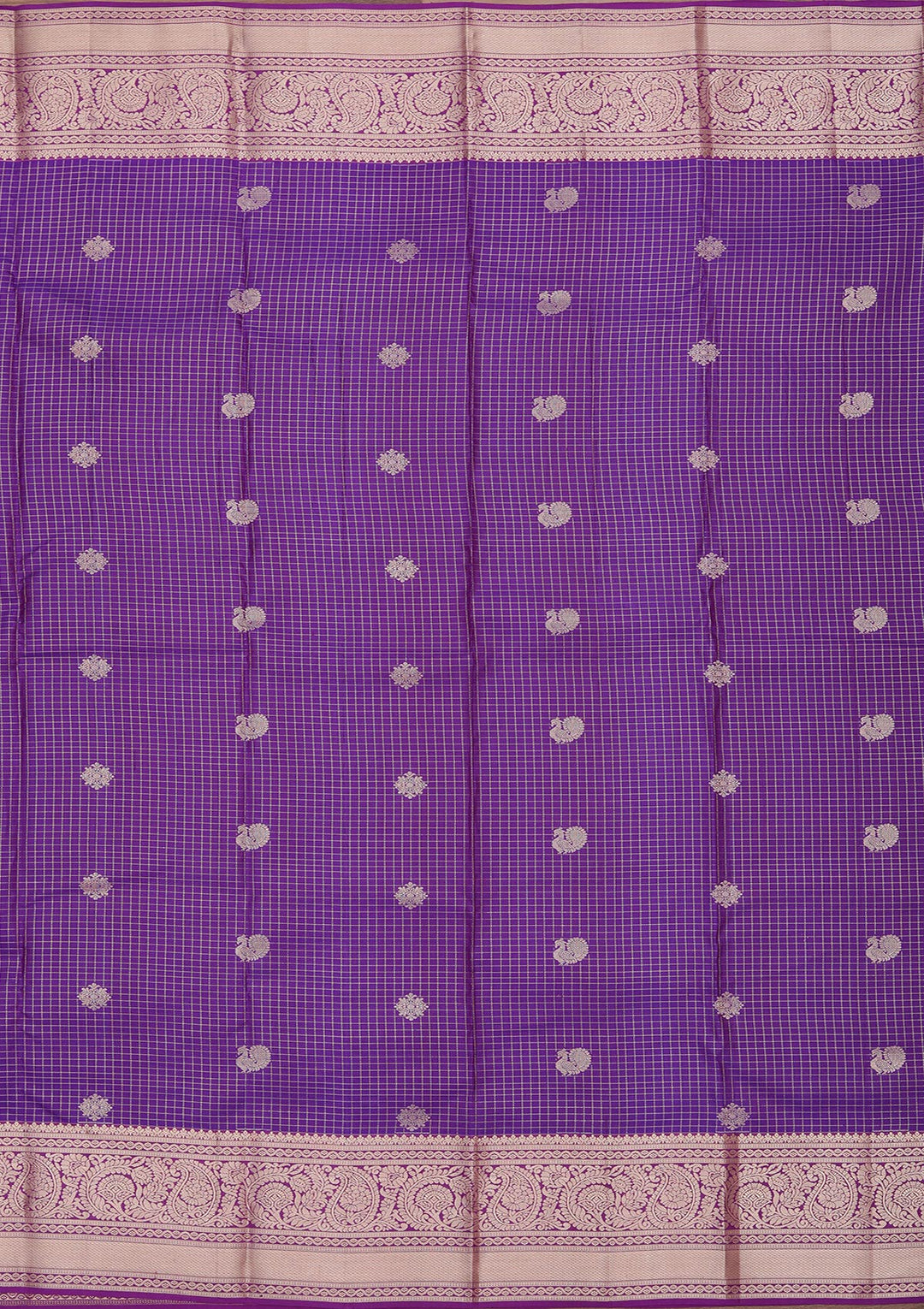 Royal Blue Zariwork Pure Silk Saree