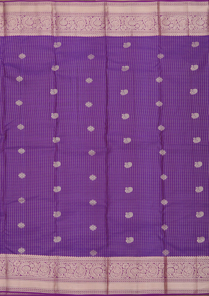 Royal Blue Zariwork Pure Silk Saree