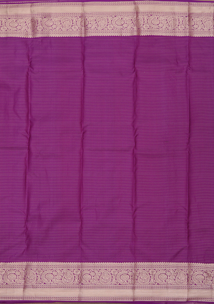 Wine Zariwork Pure Silk Saree