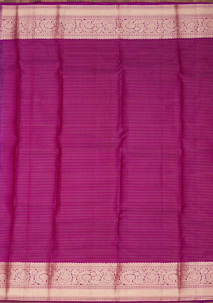 Wine Zariwork Pure Silk Saree