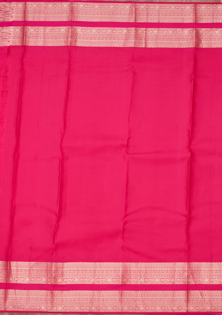 Orange Zariwork Pure Silk Saree