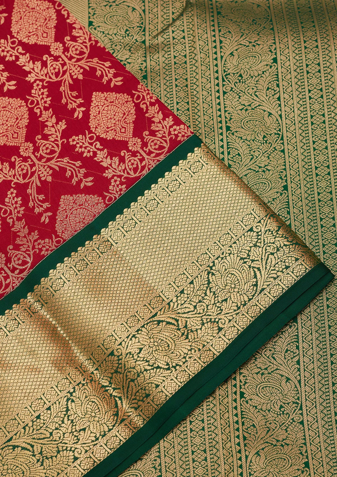 Maroon Zariwork Pure Silk Saree