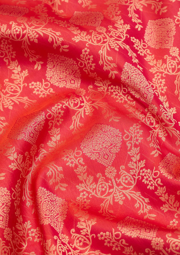 Pink Zariwork Pure Silk Saree